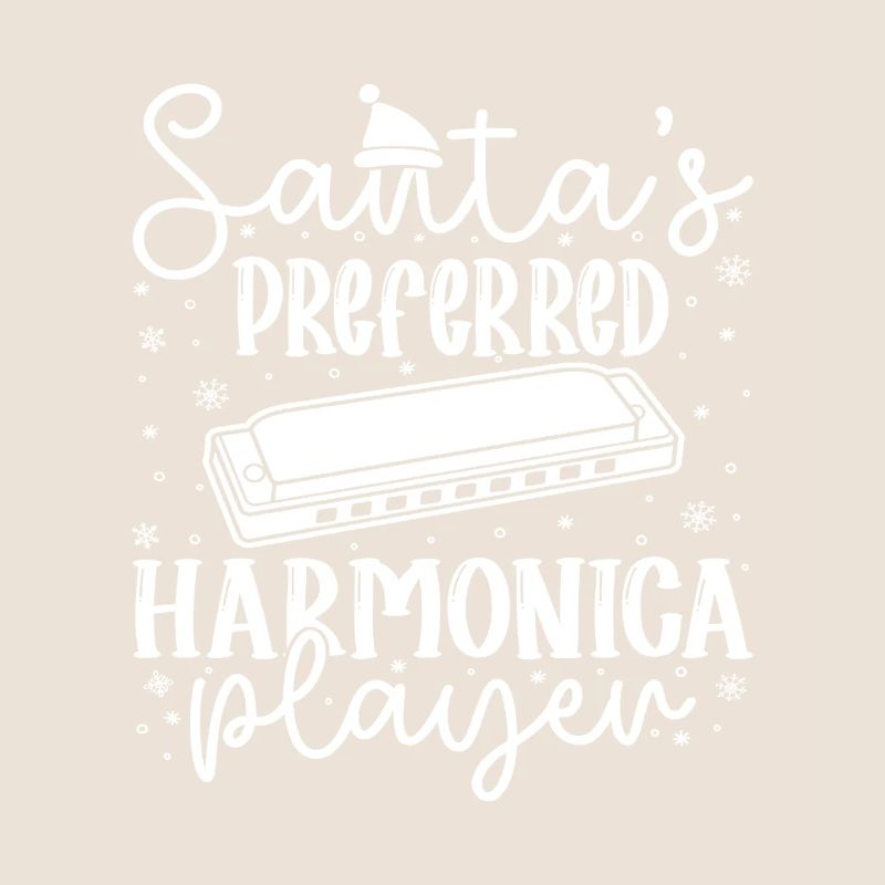 Musicien d’harmonica Harmonica préféré du Père Noël
