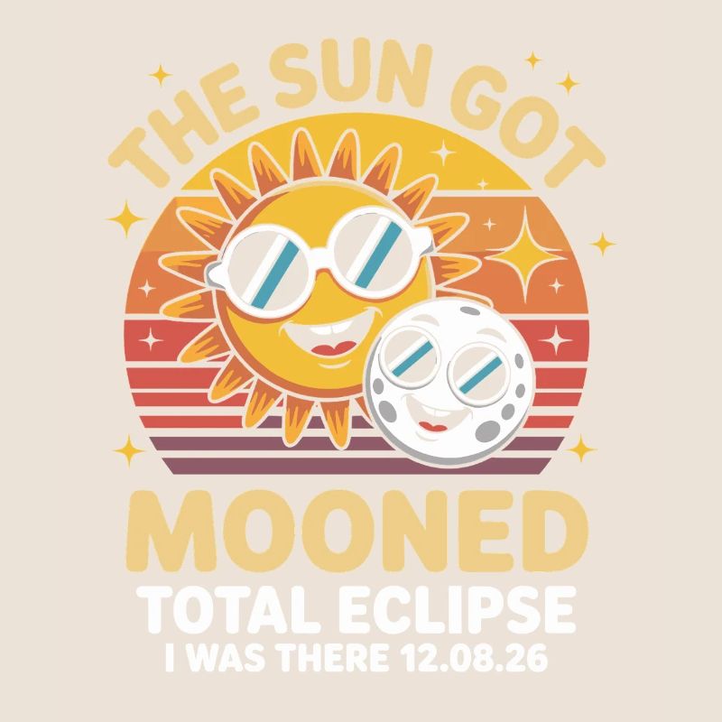 Éclipse de lune de soleil avec lunettes