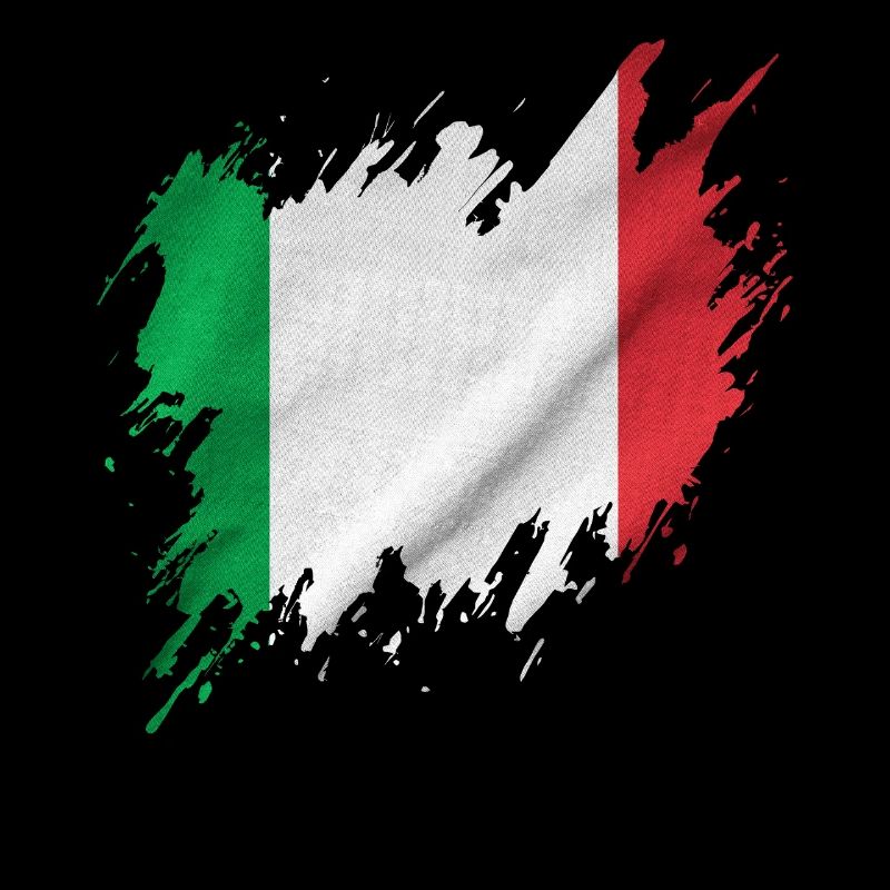 Drapeau italien, style déchiré