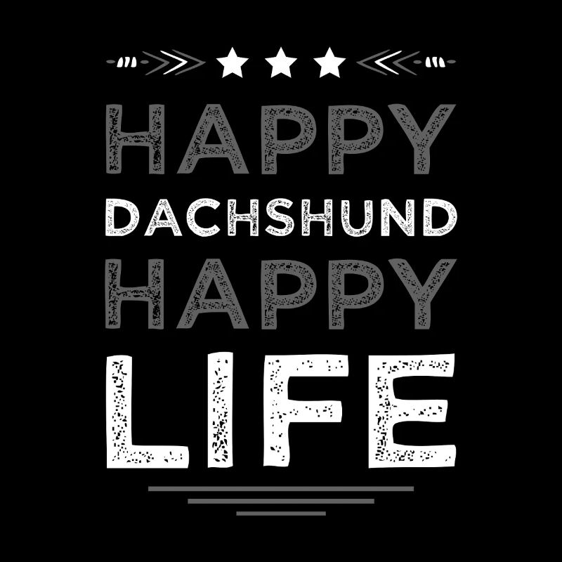 Glücklicher Dackel Lebensfreude