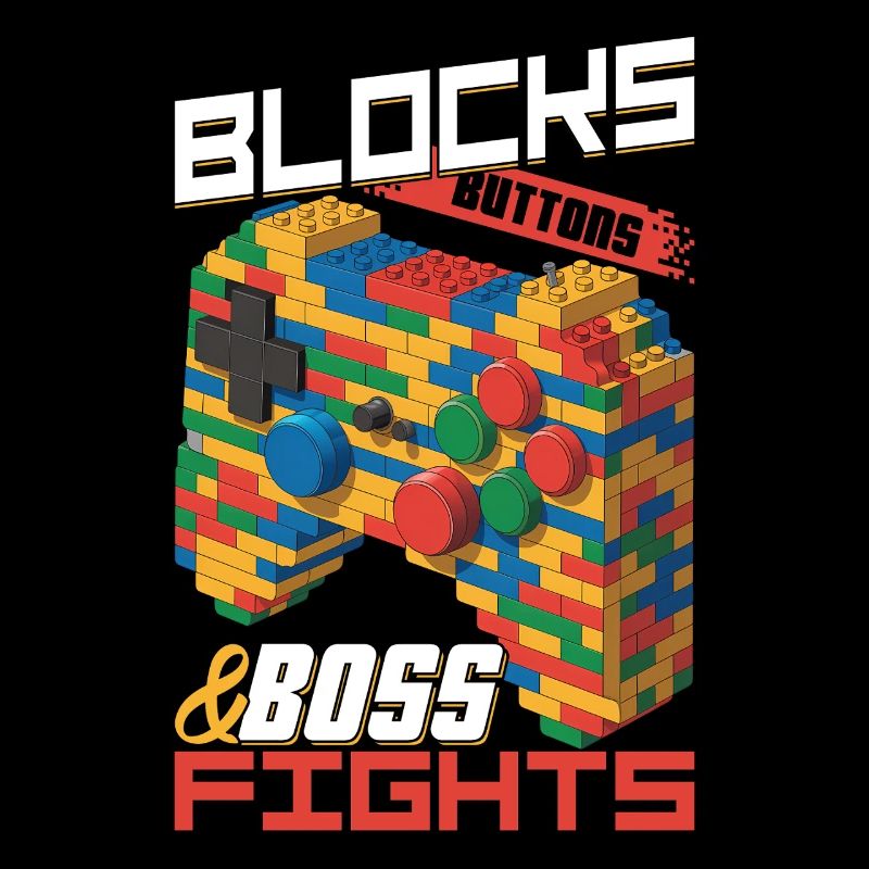 Building Blocks Gamer Gaming Brick Builder