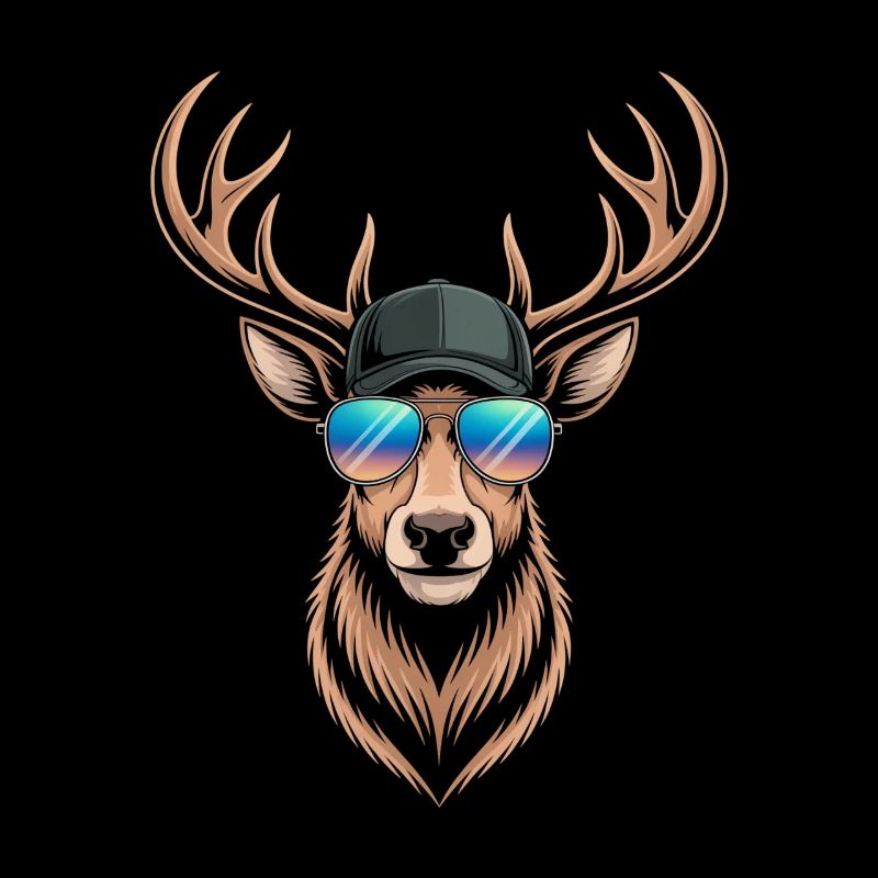 Cerf avec bois