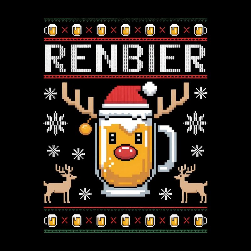 Chope à bière de Noël Renbier