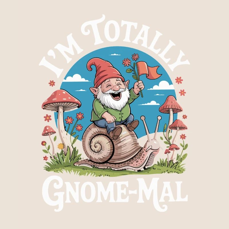  Ich Bin Total Gnome-Mal: Witziger Gartenzwerg mit