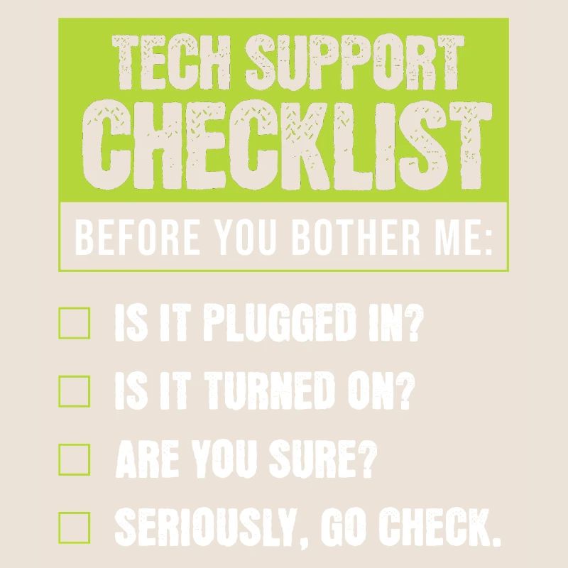 Tech Support Humor Checklist for Everyday Troubles