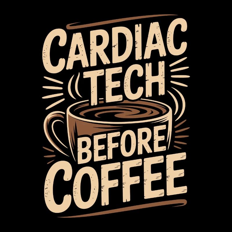 Technicien cardiaque avant le café Techno d’échographie Passionné de café