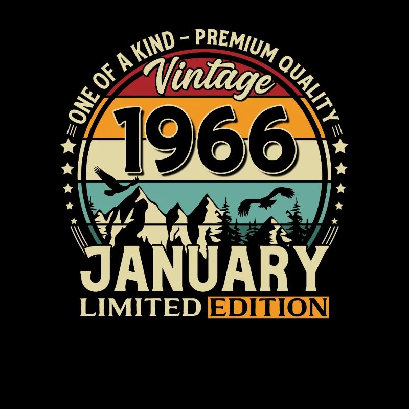 196660e anniversaire Millésime janvier 1966