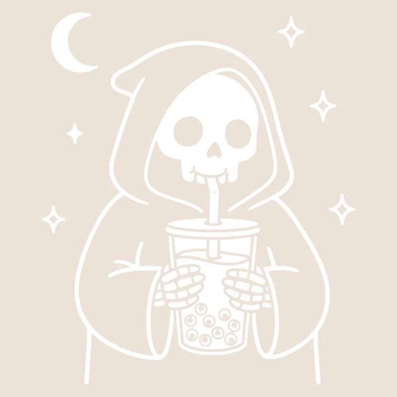 Sensenmann mit Bubble-Eye Tea