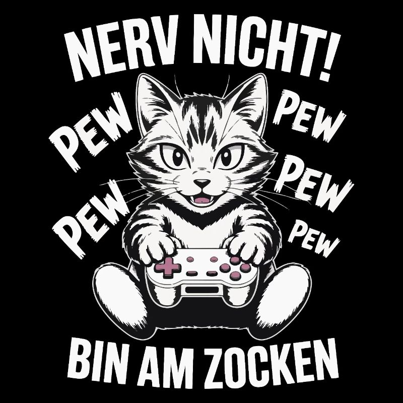 Courage Not I Gaming Cat Design