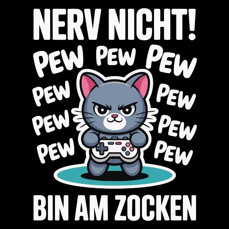 Courage Not I Gaming Cat Design
