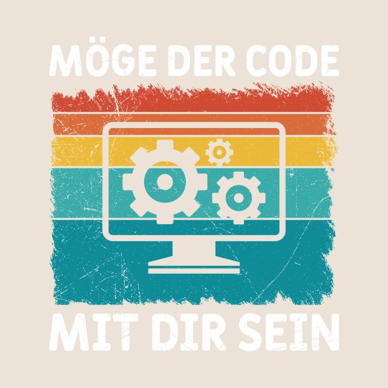 Nerd Computer MÖGE DER CODE MIT DIR SEIN LUSTIG