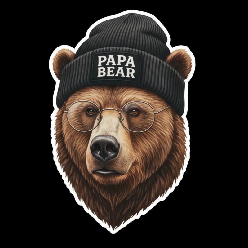 Cool Bear Dad Strong Father's Day Bear Dad Dad