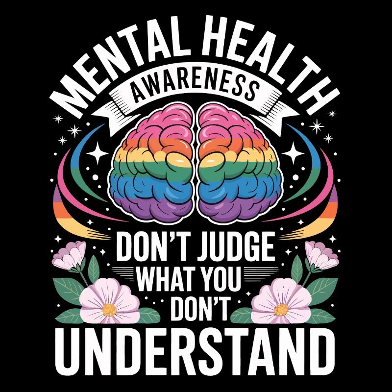 Mental Health Rainbow Brain