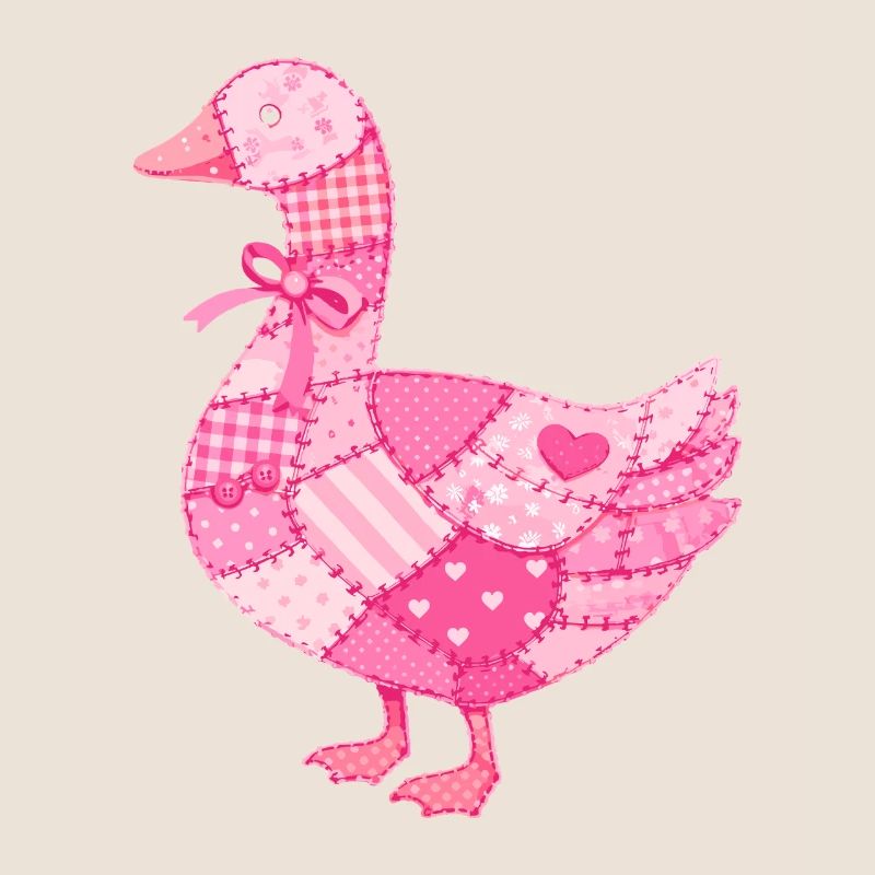 Patchwork Duck Pink