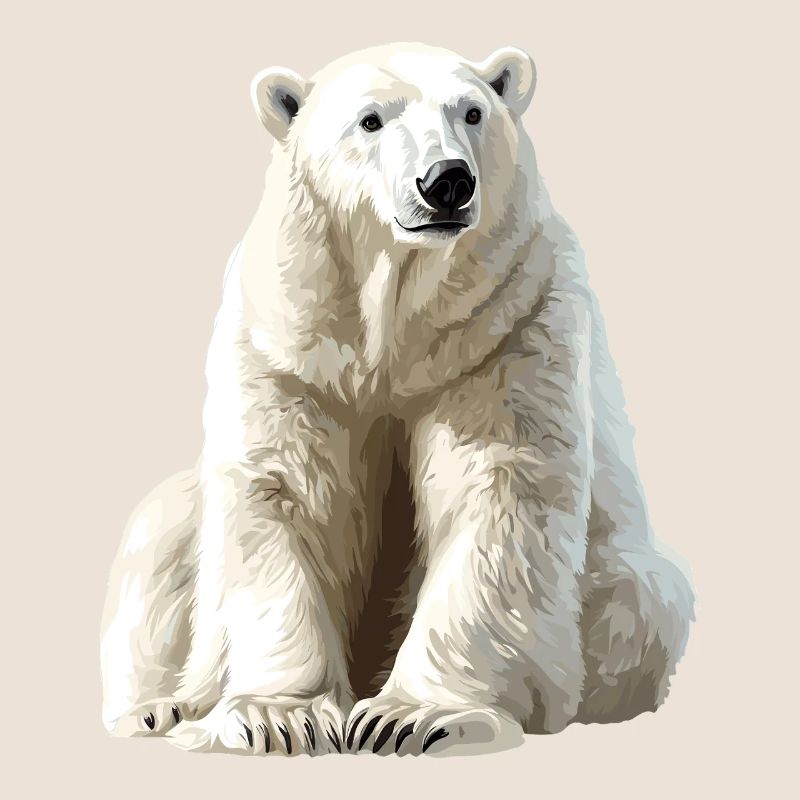 Polarbär im Eislicht