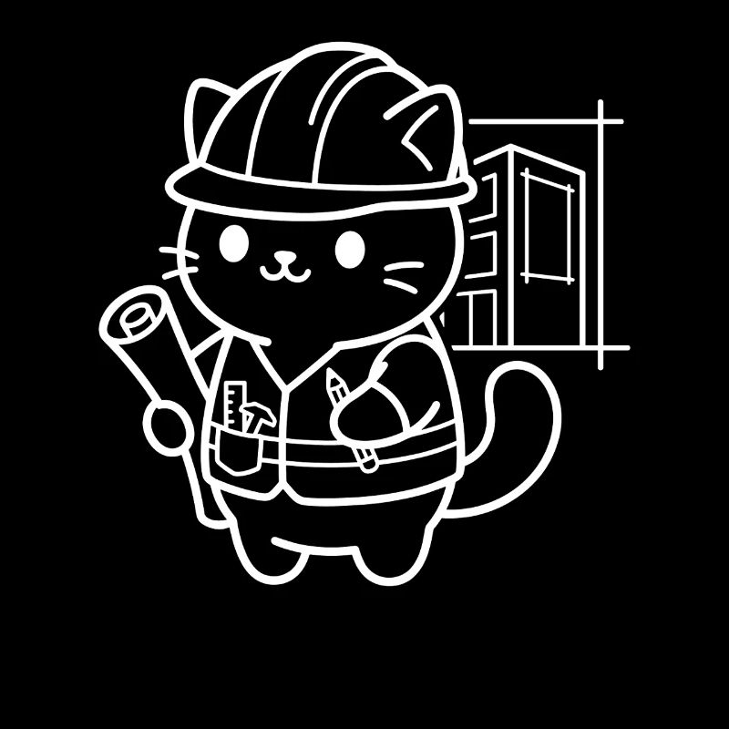 Architecte Kawaii Cat