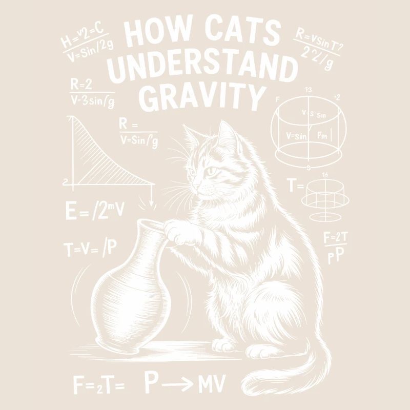 Physics Cats Sayings Math Joke Physics Gift
