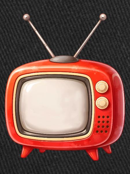 Illustration rétro TV