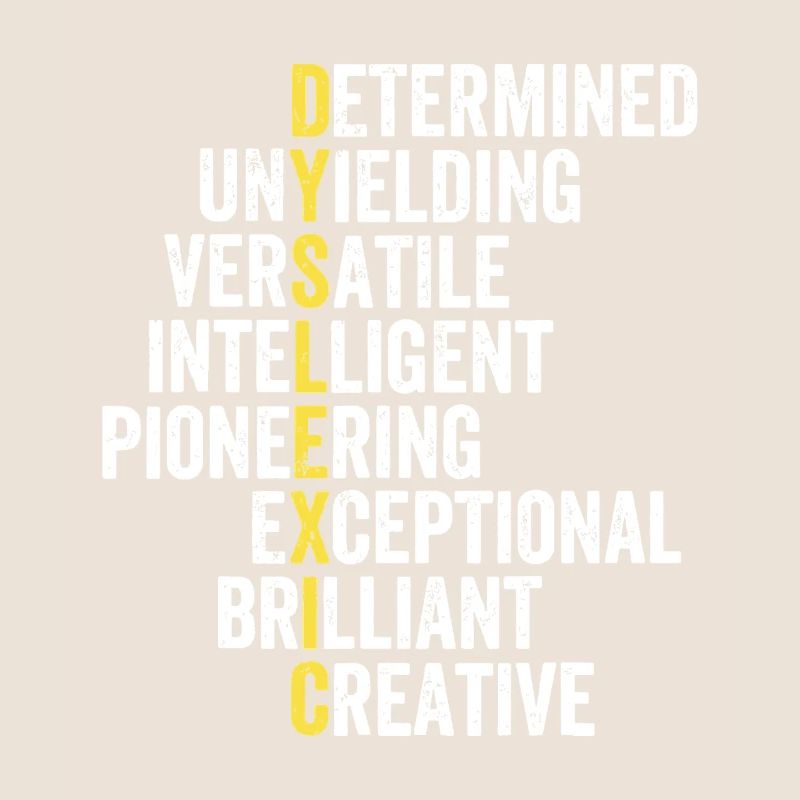 Yellow Accent Adjective Stack