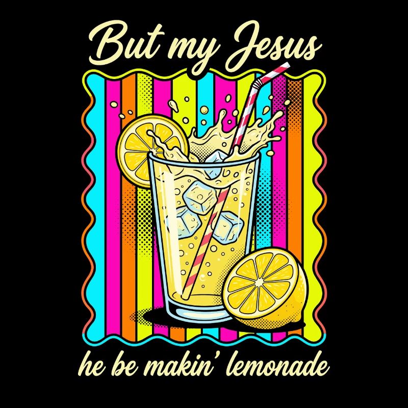 Jesus Makes Lemonade – Imprimé rétro coloré