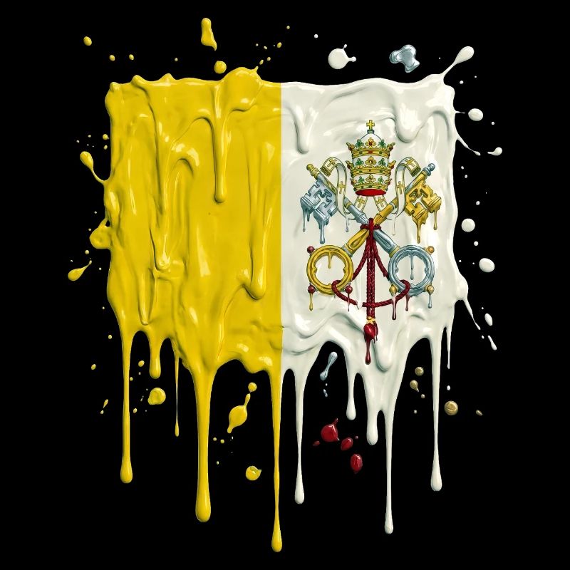Vatican's yellow and white color split