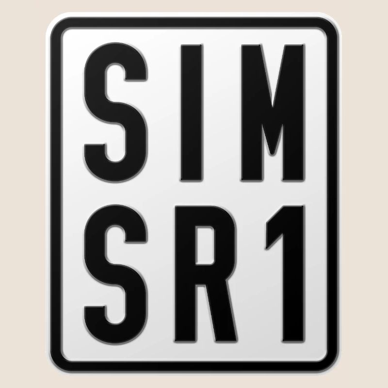 Simson SR1 Moped Kennzeichen