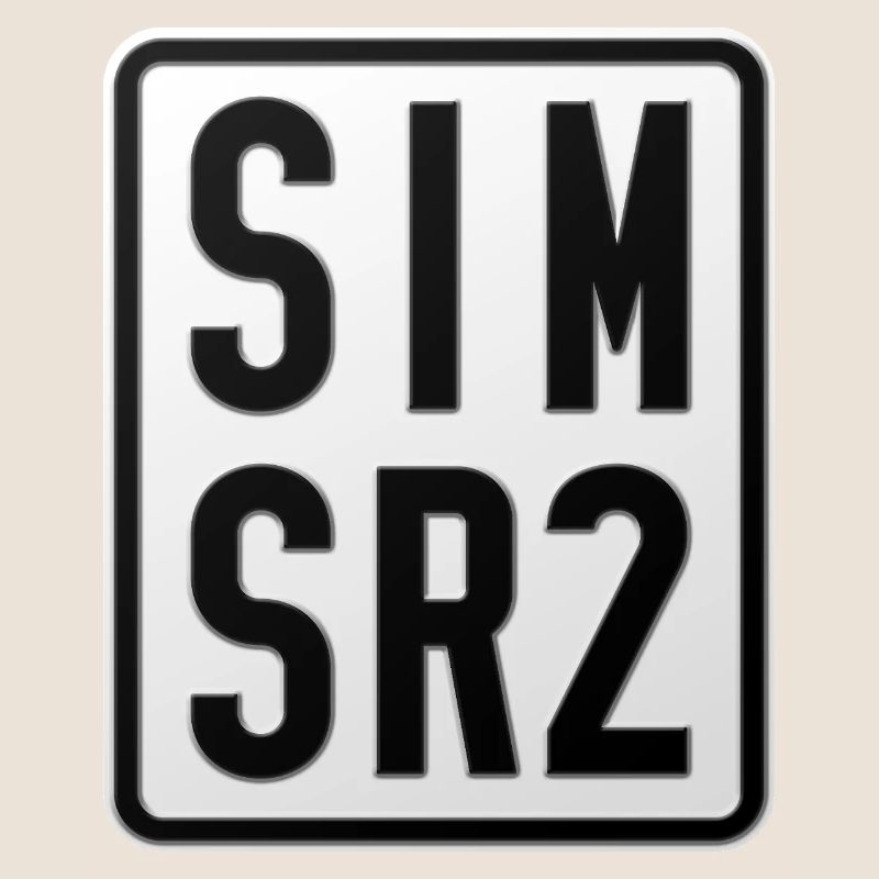 Simson SR2 Moped Kennzeichen