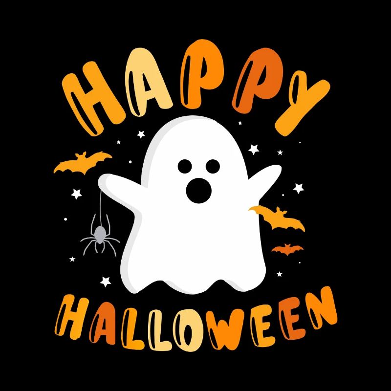 Happy Halloween Ghost Graphic