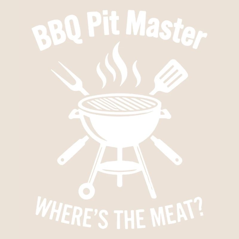BBQ PIT MASTER WHERE'S THE MEAT Grill Graphic
