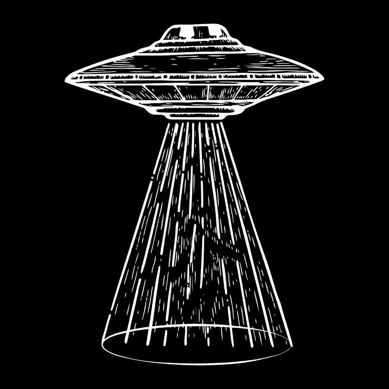 UFO Light-Beam Illustration