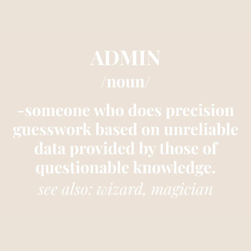 Admin Administrateur Informatique Ordinateur
