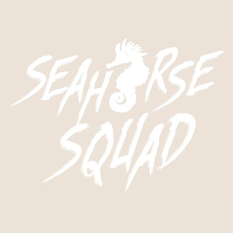 Hippocampe Squad Citation drôle d'animal de mer