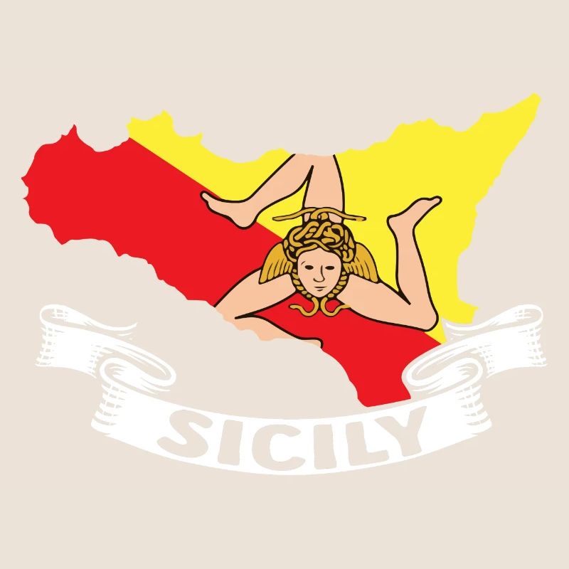 Sicily Flag Italy Sicily