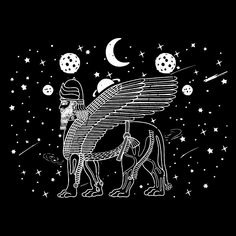 Lamassu Assyrie Antique divinité Babylone Sumer