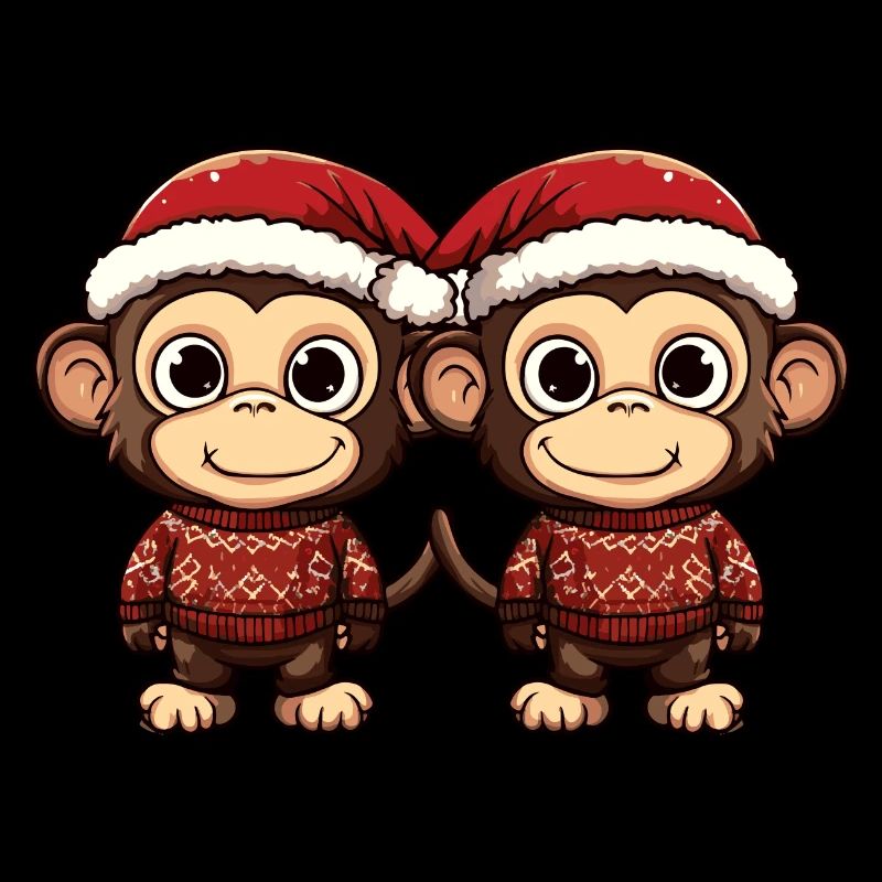 L’équipe de Noël des singes