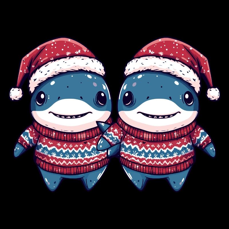 L’équipe de Noël des requins