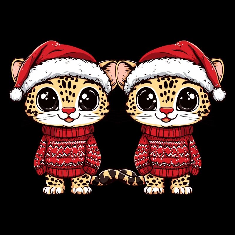 L’équipe de Noël léopard