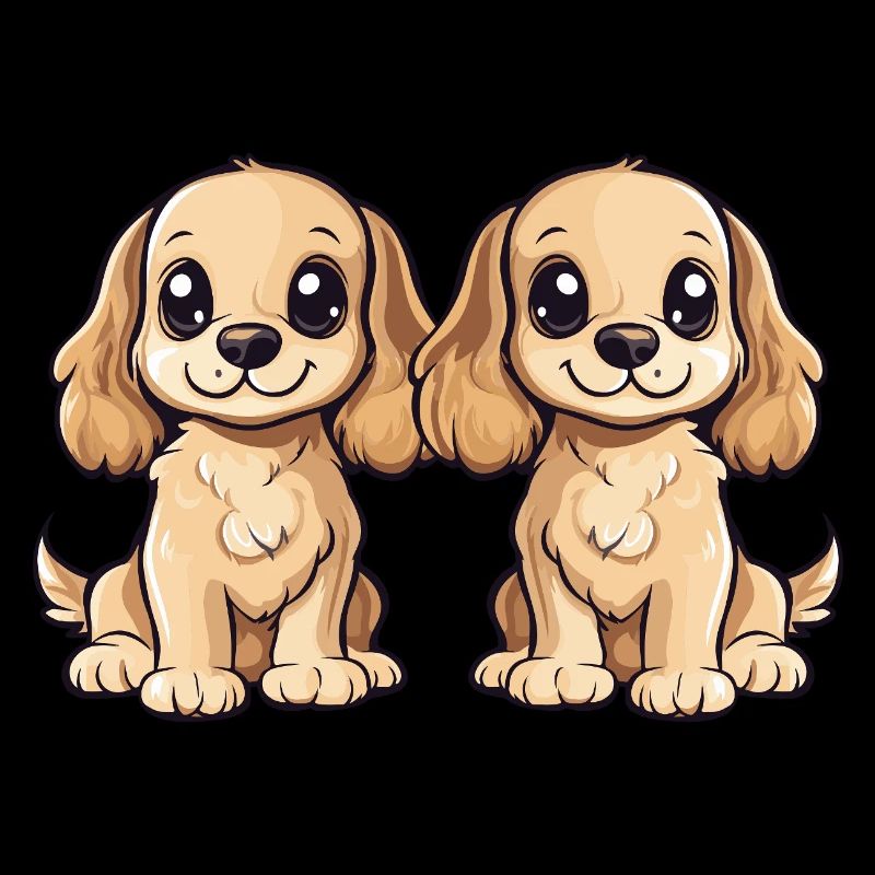 Cocker Spaniel Hund Comic