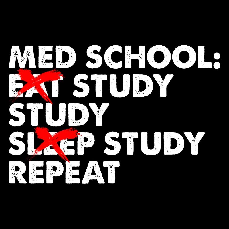 Med School Eat Study Sleep Repeat Medical Student