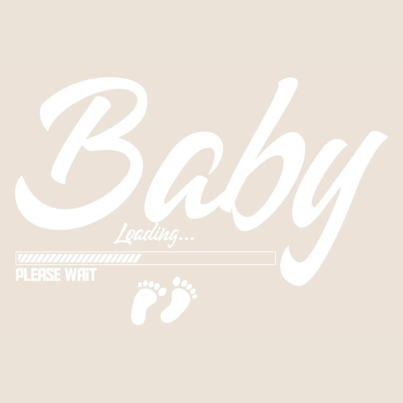 Baby Loading please wait Eltern Mama Papa Geschenk
