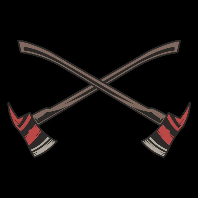 Fire brigade axes crossed