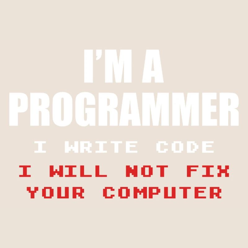 Programmierer Geek Computer Programmierung Coder L