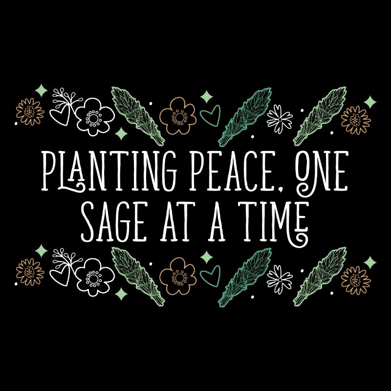 Planter la paix, une sauge à la fois, bâtons de purification