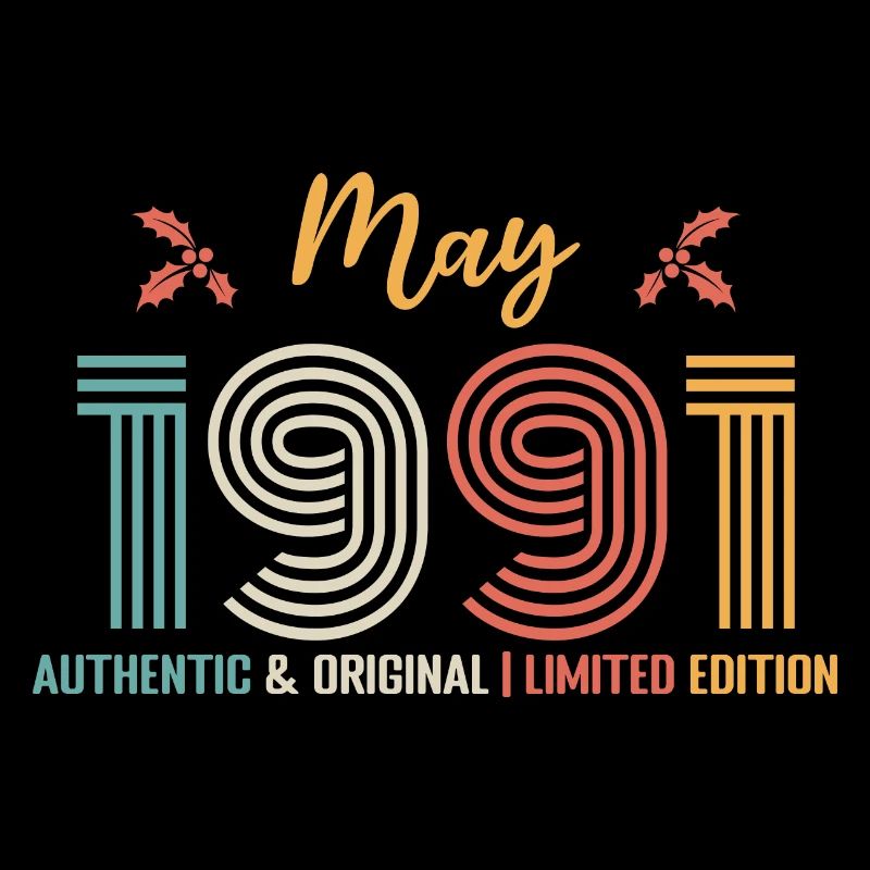 May 1991 Birthday May 1991 Retro