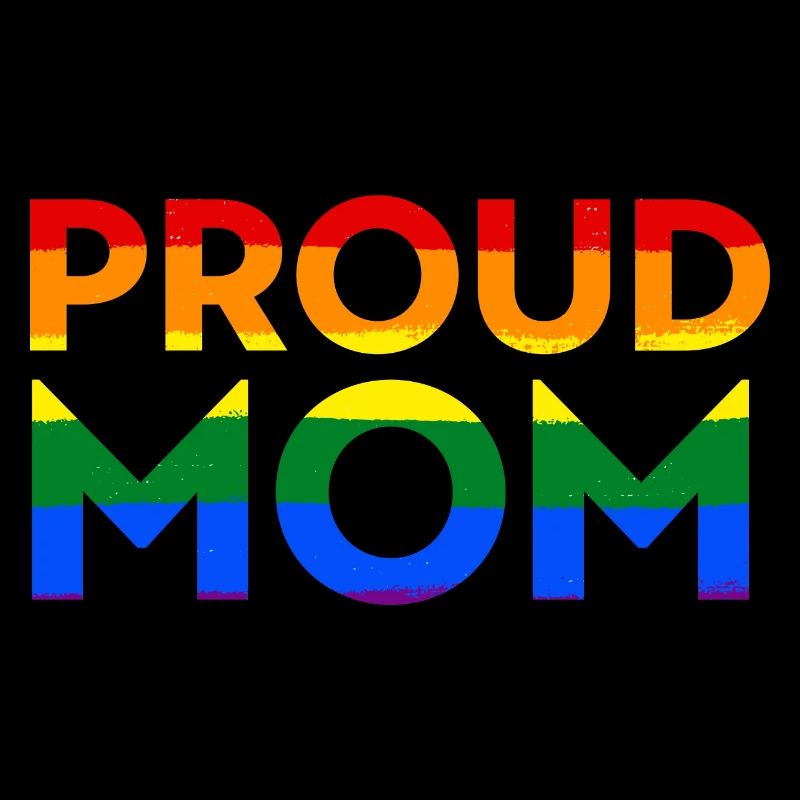 LGBT Support Proud Mom Pride Flag Equal