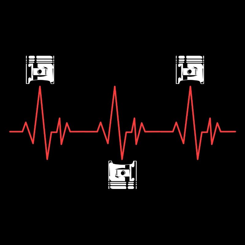 V6 V8 Engine Heartbeat Design for Cylinder Fan