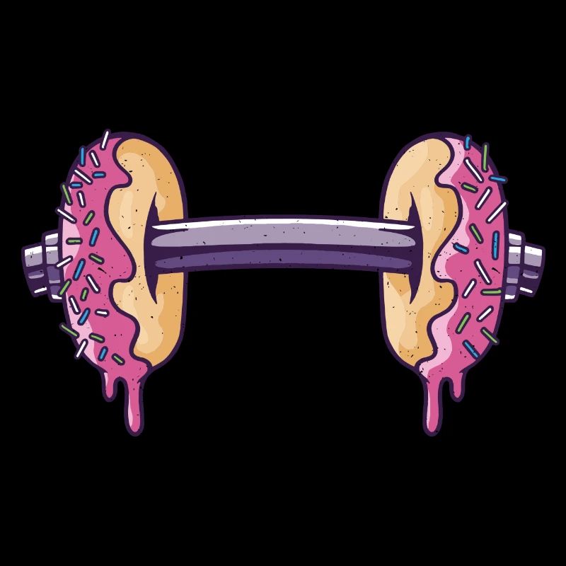 Workout mit Donuts Hantel