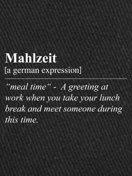 Meal Funny German Idiom