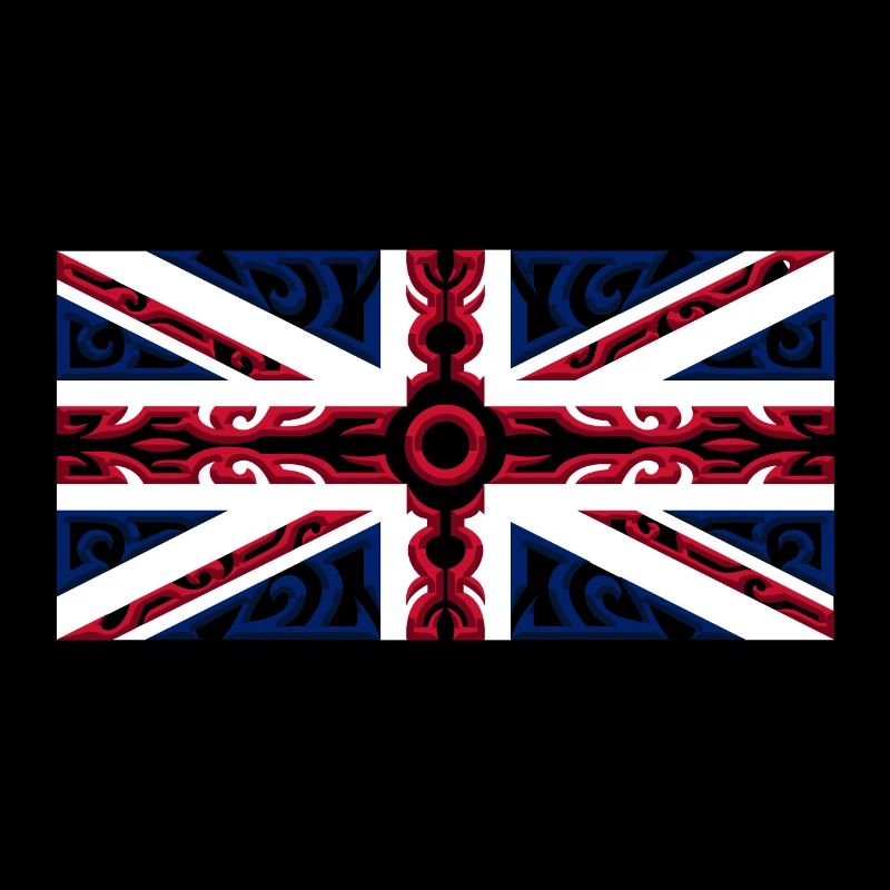 Union Jack Tribal Drapeau britannique