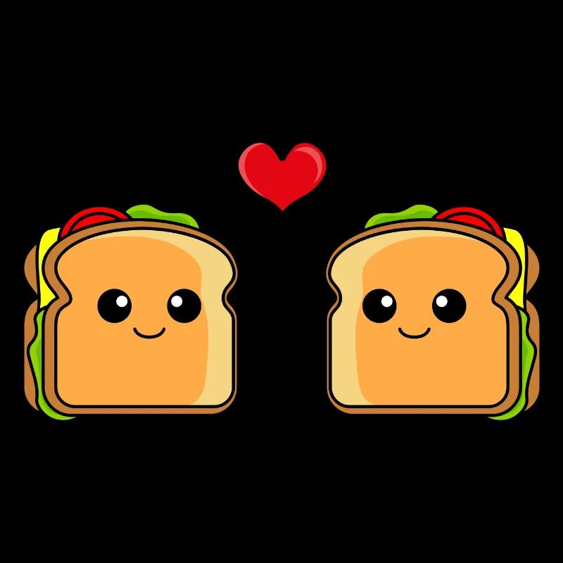 Sandwich Comic Couple Love